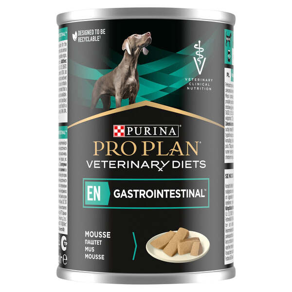 PURINA Pro Plan Veterinary Diets Canine EN Gastrointestinal Mousse, Wet food for dogs, Adult, Puppy, 400g