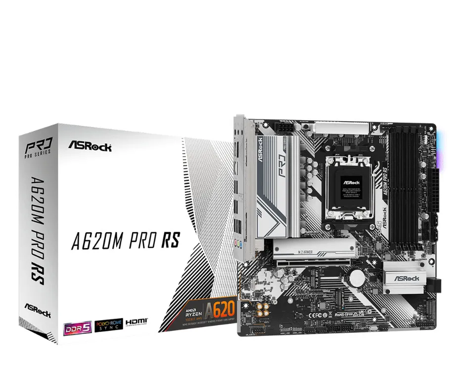 ASRock A620M Pro RS mATX - moderkort