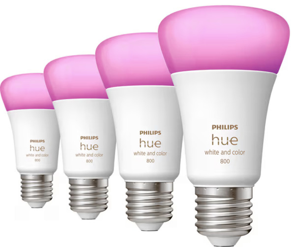 Hue White Color Ambiance E27 4-pack