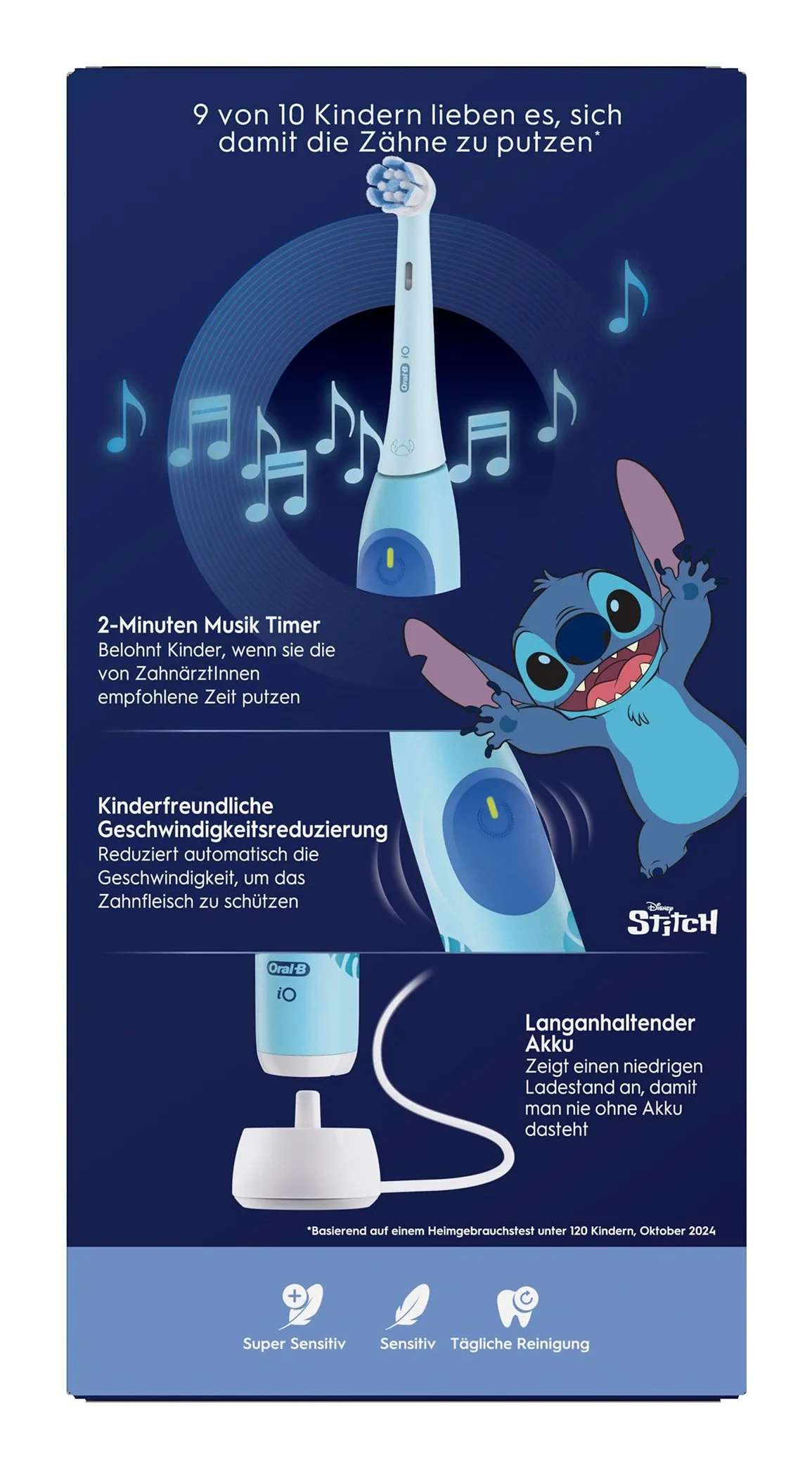 Oral-B iO Kids Stitch -s&auml;hk&ouml;hammasharja, Stitch