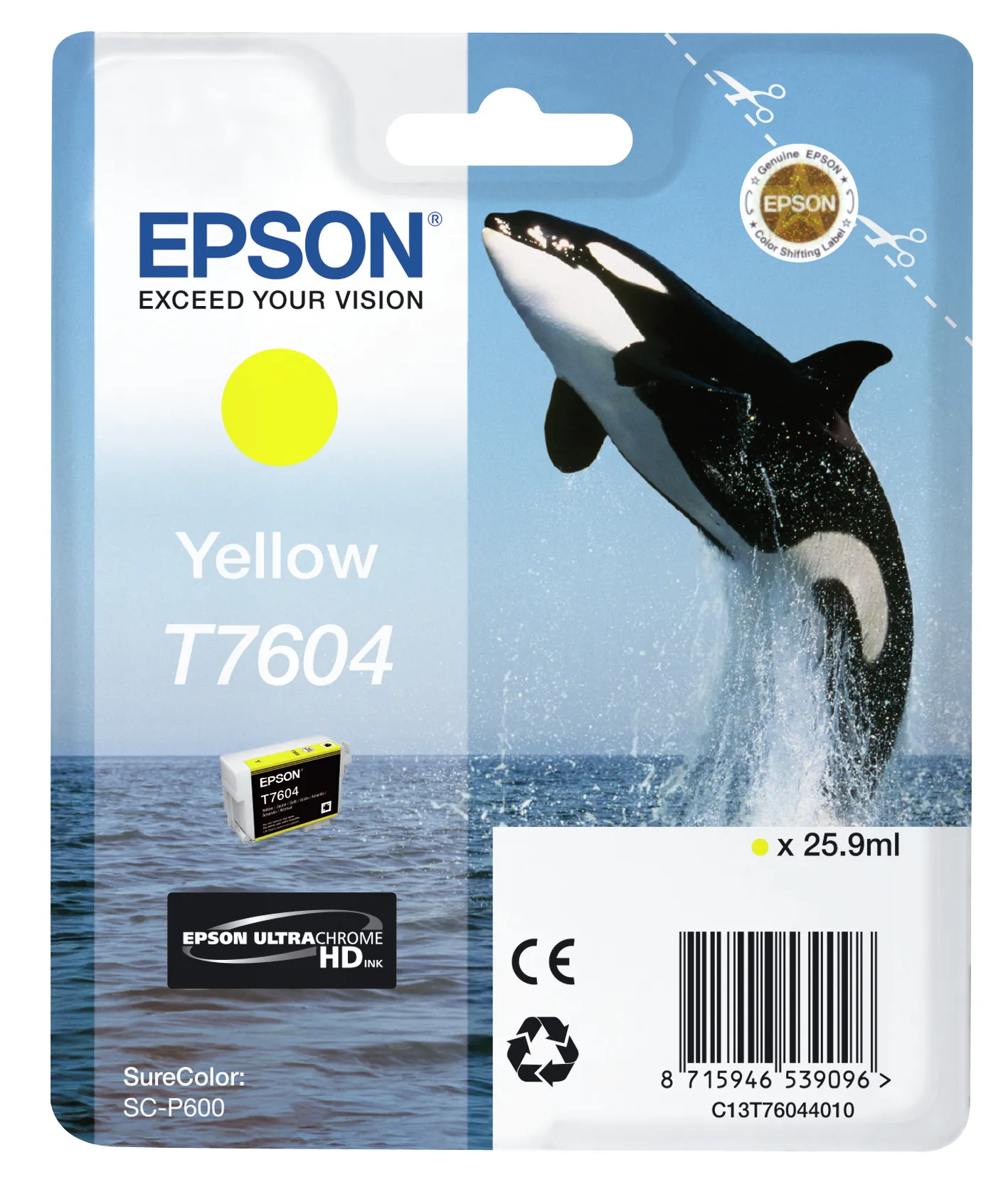 EPSON YELLOW T7604 INK