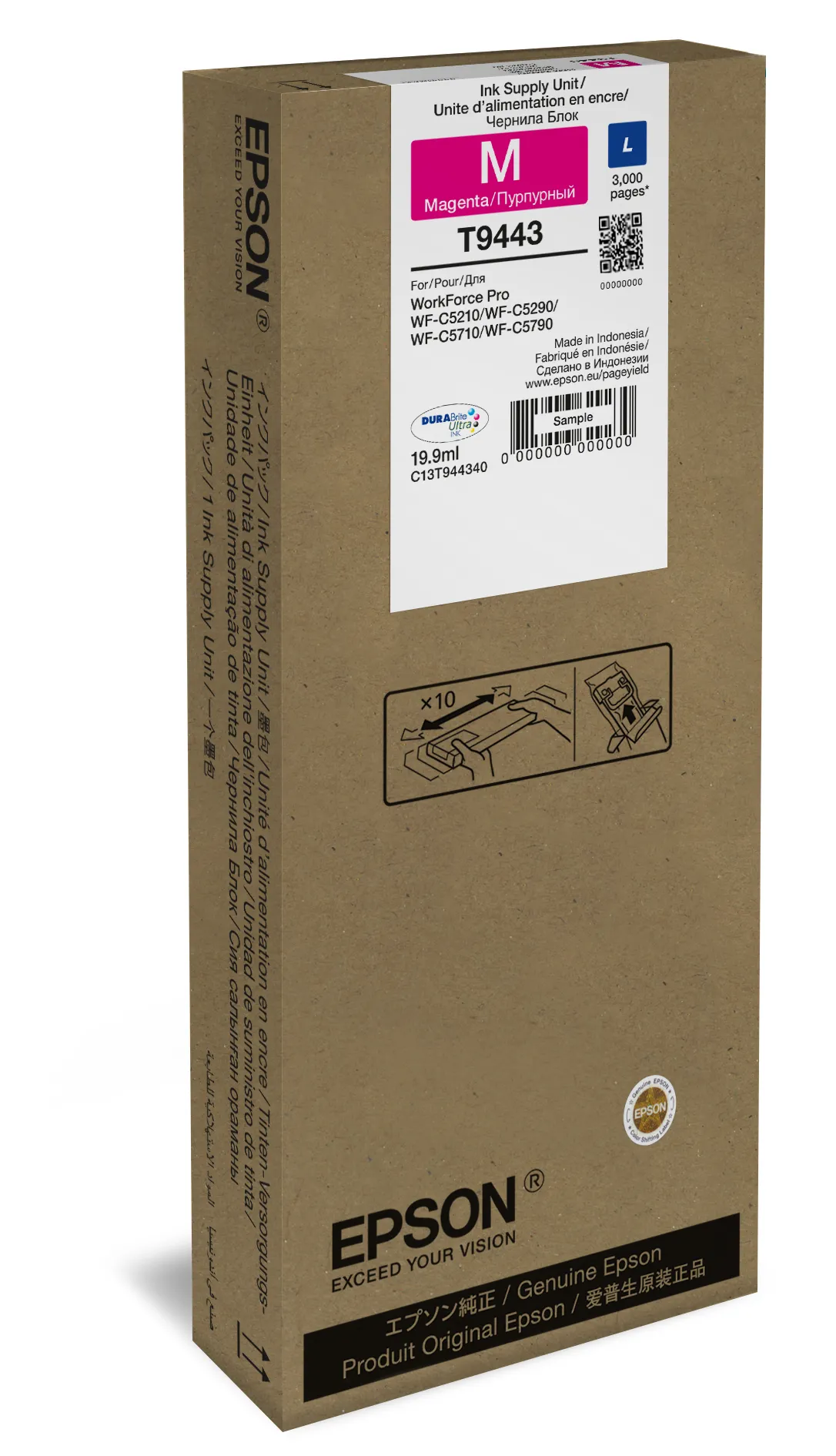 Epson T94 L-mustekasetti, 19.9 ml, magenta