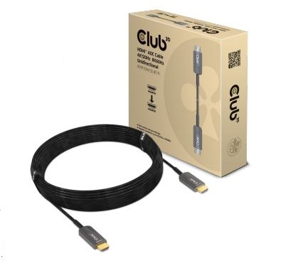 Club 3D CAC-1376 Ultra High Speed HDMI Active Optical cable, 8K, 10 m, Black