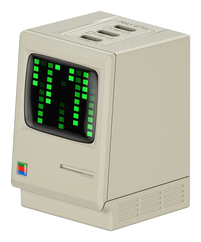 SHARGE Retro 67W GaN - Wall charger, beige