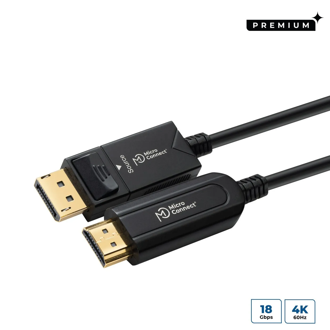 Premium Optic DP - HDMI Cable