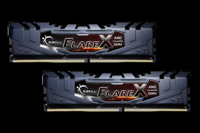 G.Skill Flare X AMD 16 Gt (2 x 8 Gt) DDR4 3200MHz, CL14 -muisti, Musta