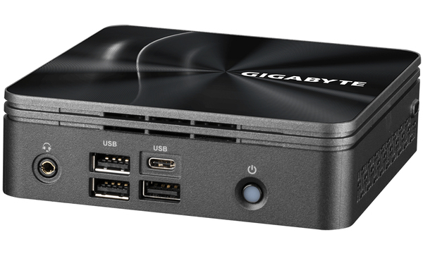 GIGABYTE BRIX GB-BRR5-4500 AMD Ryzen 5 4500U Mini PC Barebone, Black