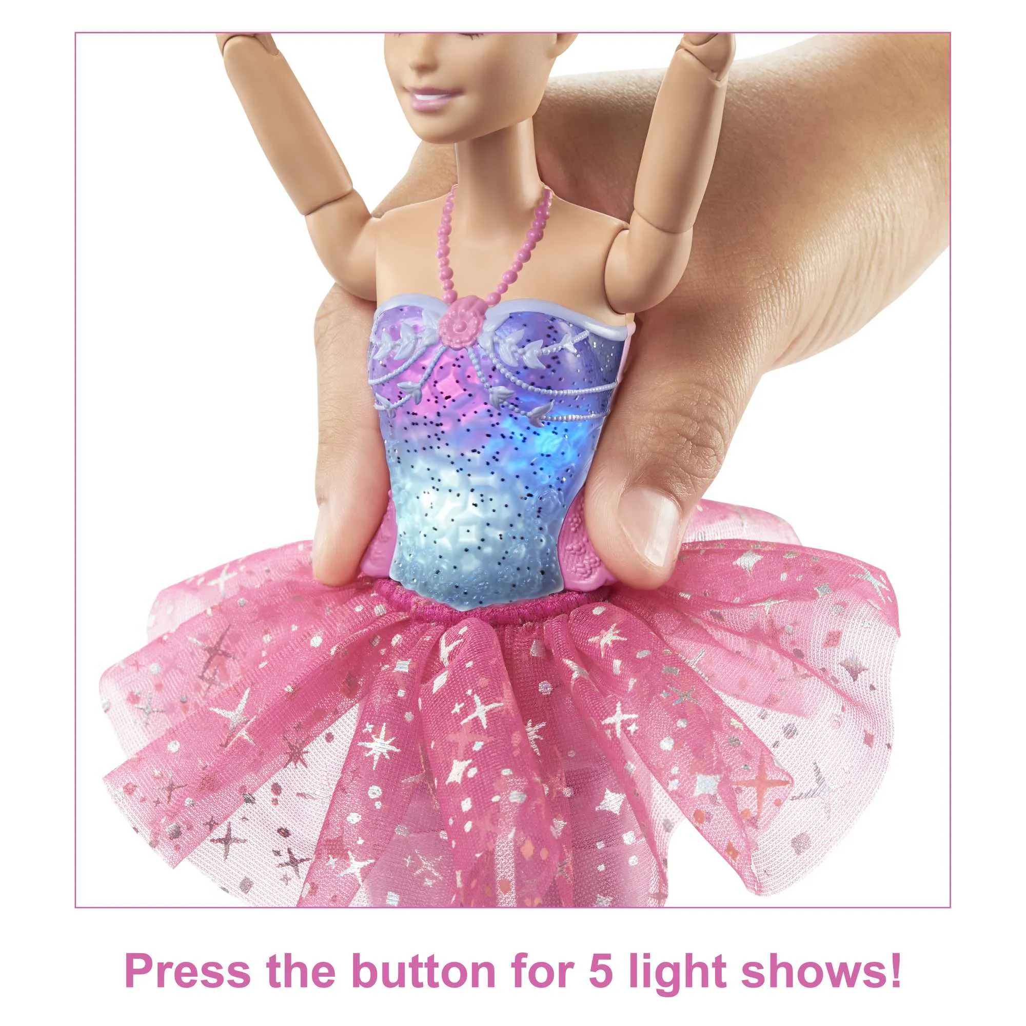 Mattel Barbie Dreamtopia Magic Light Ballerina Doll