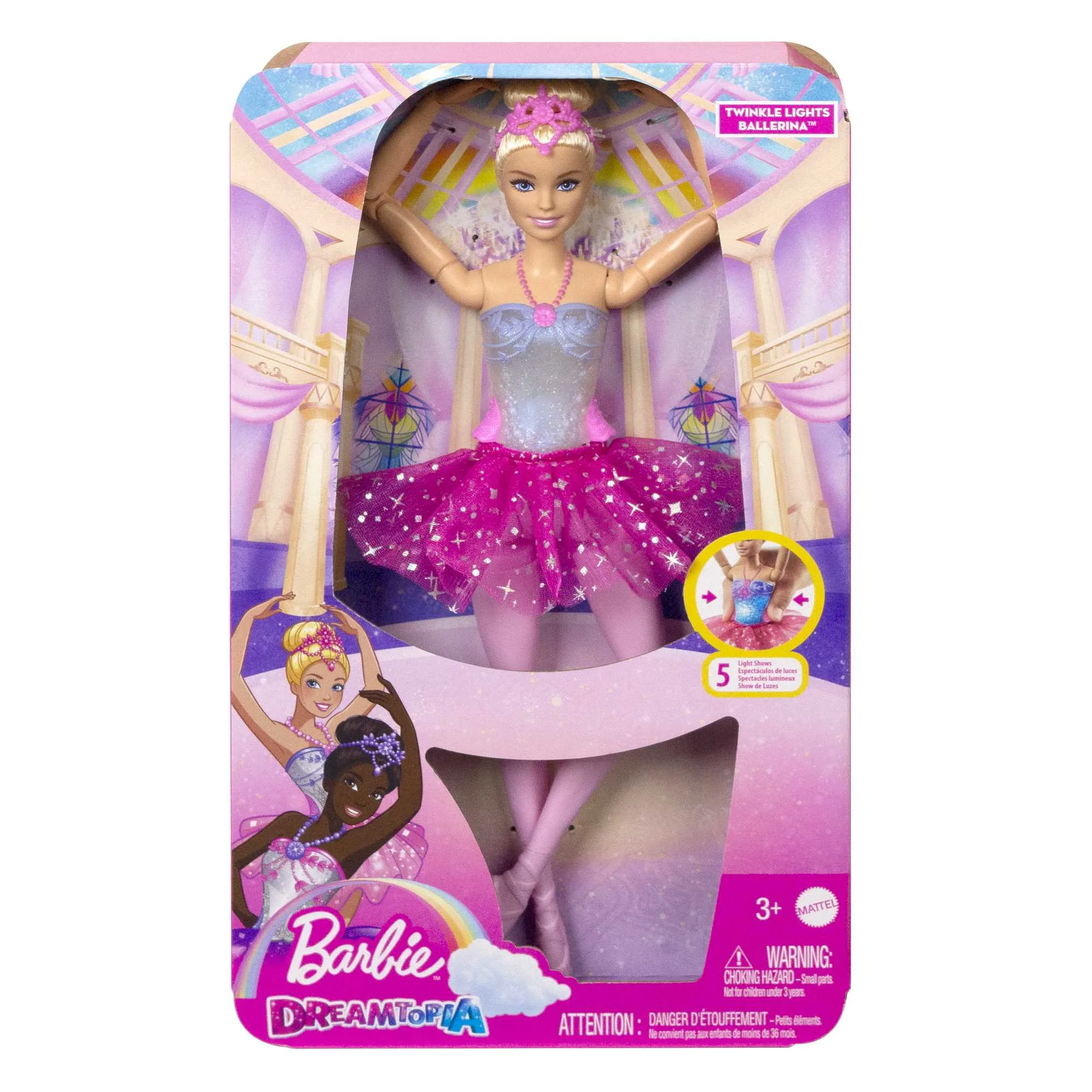 Mattel Barbie Dreamtopia Magic Light Ballerina Doll