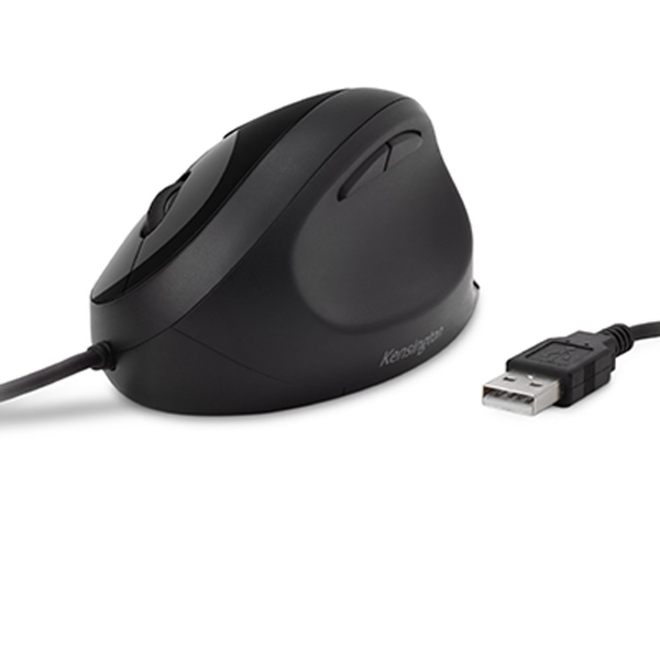 Kensington Pro Fit Ergo -langallinen ergonominen hiiri, musta