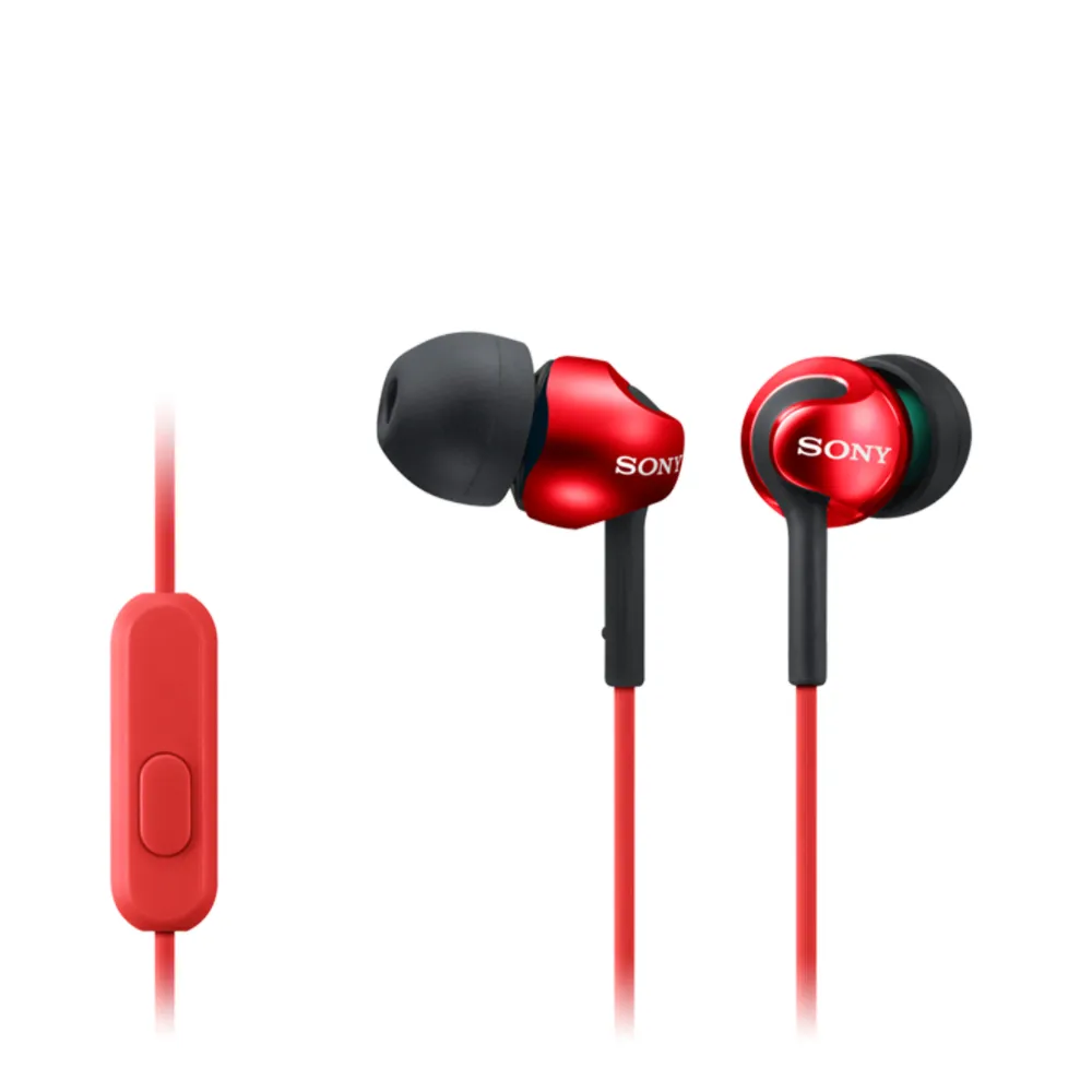 Sony MDR-EX110APR In-ear Headphones, Red