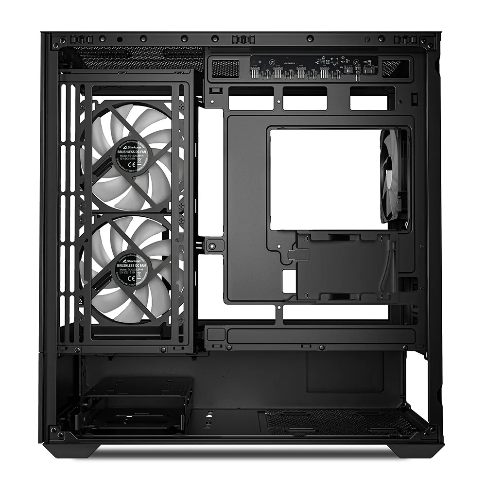 Sharkoon MK6 RGB Micro-ATX Case with window and RGB lighting, Black