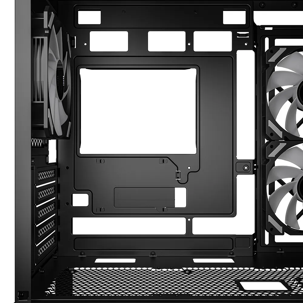 Sharkoon MK6 RGB Micro-ATX Case with window and RGB lighting, Black