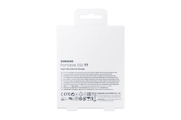 Samsung T7 1 TB USB-C - extern SSD, Blå