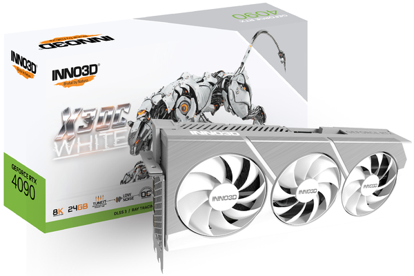 Inno3D GeForce RTX 4090 X3 OC 3Fan WHITE 24GB - graphics card