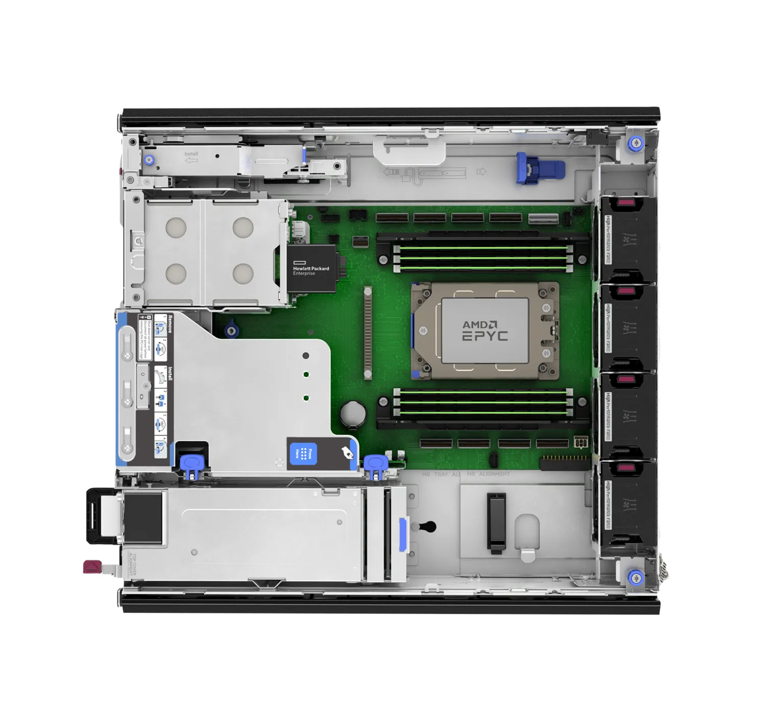 HPE ProLiant DL145 Gen11 8124P 2.45GHz 16c 1P 2x32GB-R 2SFF NS204i-u 2x1000W PS EMEA Server