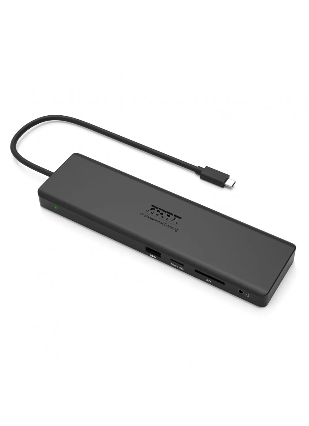 Port Designs USB-C Triple Screen Travel Docking Station, 100W PD