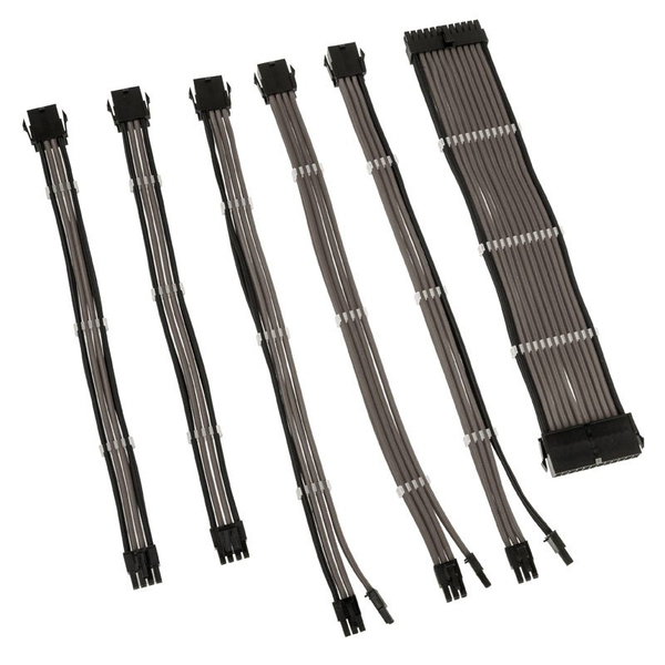 Kolink Core Adept Braided Cable Extension Kit, Gunmetal
