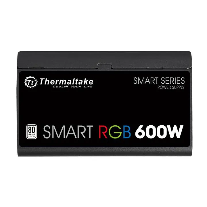 Thermaltake Smart RGB 600W - Power supply, 80 Plus White