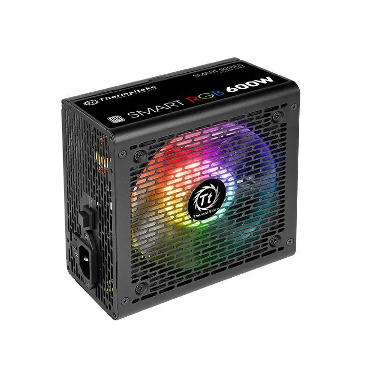 Thermaltake Smart RGB 600W - Power supply, 80 Plus White