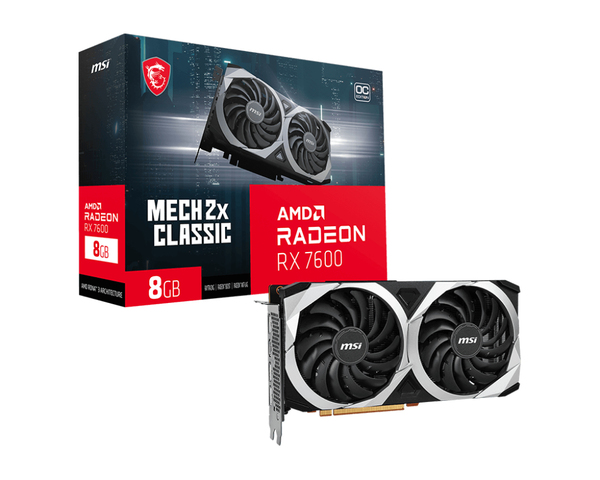 MSI Radeon RX 7600 Mech 2X Classic 8G OC - graphics card