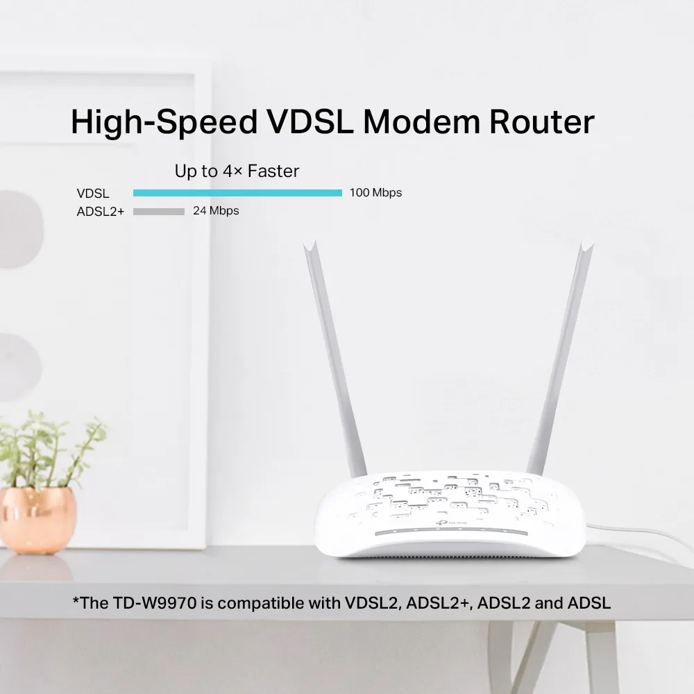 TP-Link TD-W9970 ADSL2+/VDSL -WiFi-modeemi