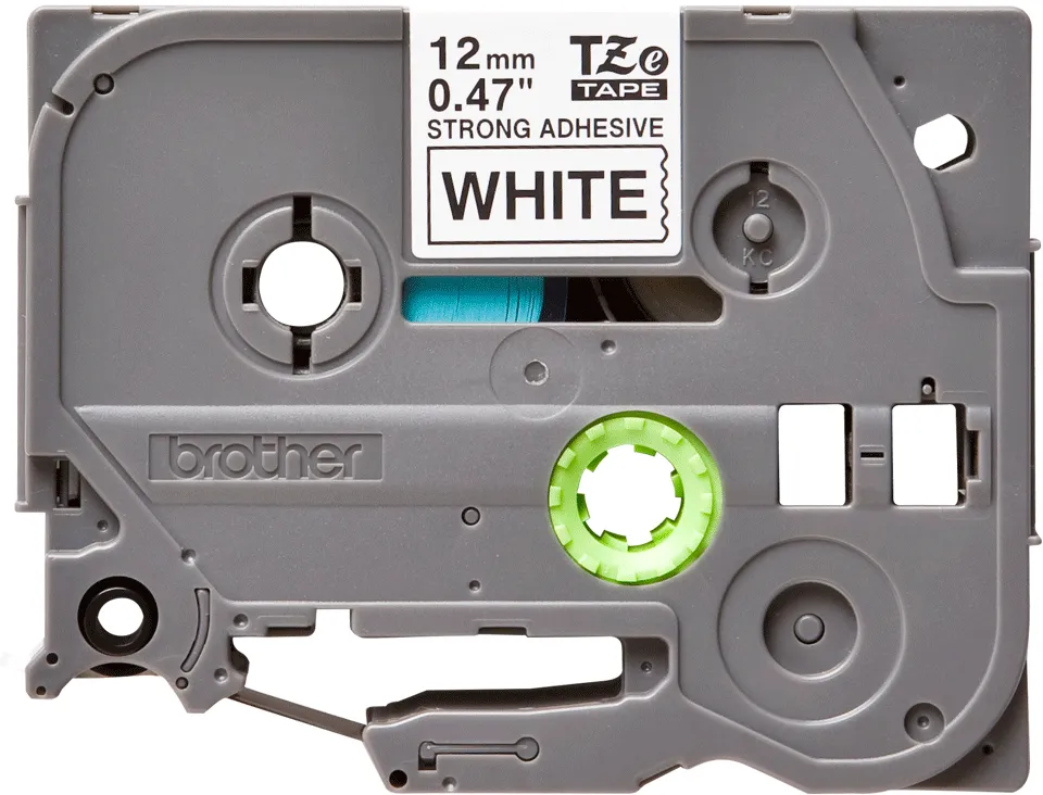 BROTHER TZES231 special tape 12mm 8m white black extra-strong adhesive for lettering instrument