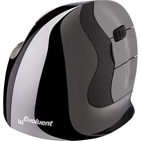 Evoluent VerticalMouse D Large - wireless vertical mouse, black/grey