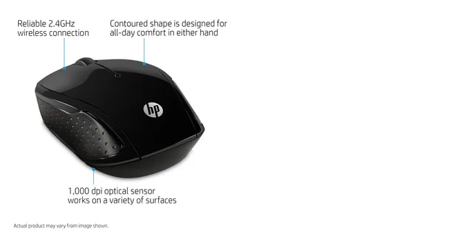 200 Black Wireless Mouse
