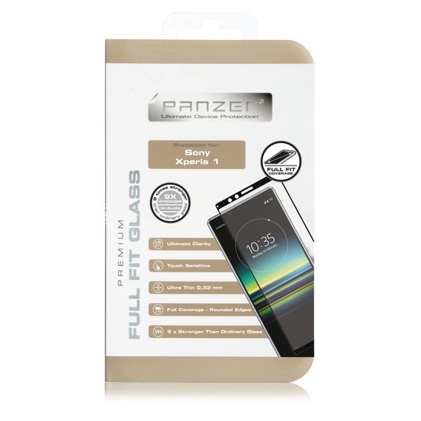 Panzer Sony Xperia 1, Full-Fit Glass, Black