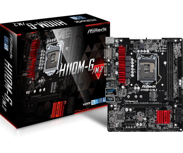MB Intel 1151 ASRock H110M-G/M.2