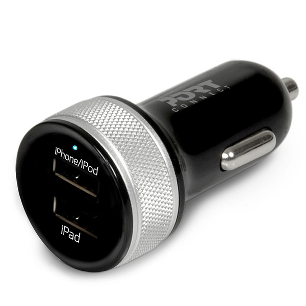 Port Design WALL + CAR CHARGER 2X USB + 2IN1