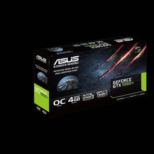 Asus GeForce GTX 1050 TI DC2O 4G - grafikkort