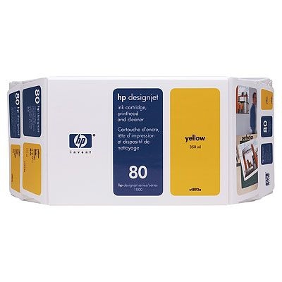 No80 350ml Yellow Ink, HP