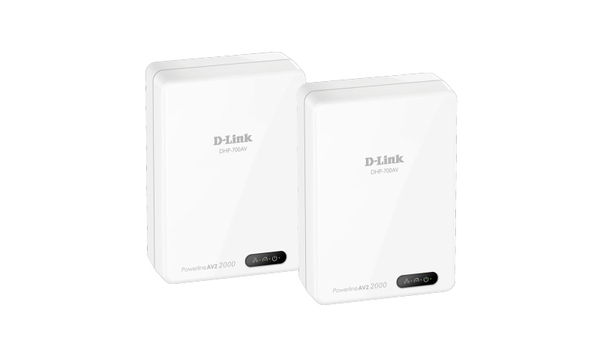D-Link PowerLine AV2, startkit med 2 adaptrar, 1900Mbps, 1xRJ45, vit