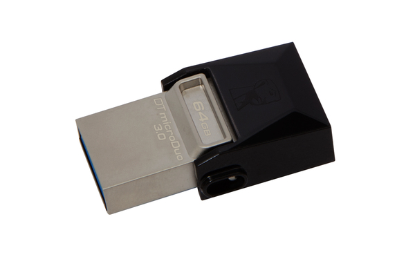 Kingston 64GB DataTraveler microDuo USB 3.0 - memory stick, Black