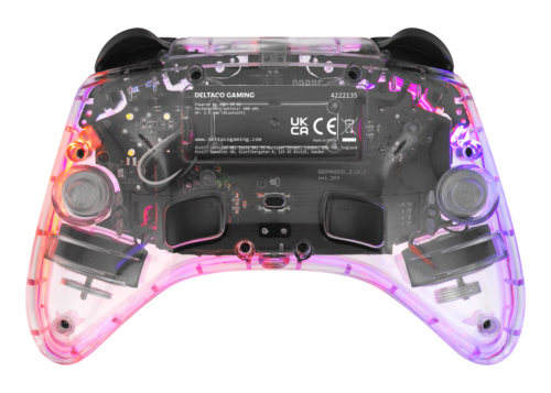 Deltaco Gaming Nintendo Switchin l&auml;pin&auml;kyv&auml;, RGB, makropainikkeet -langaton peliohjain (PC,Android,iOS)
