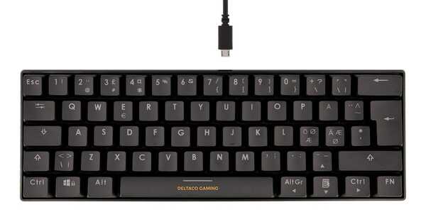 DELTACO GAM-208 DK260 Gaming Keyboard, Black