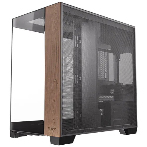 Antec C8 Curve Wood - midi chassi, Svart/Brun