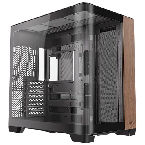 Antec C8 Curve Wood - midi chassi, Svart/Brun