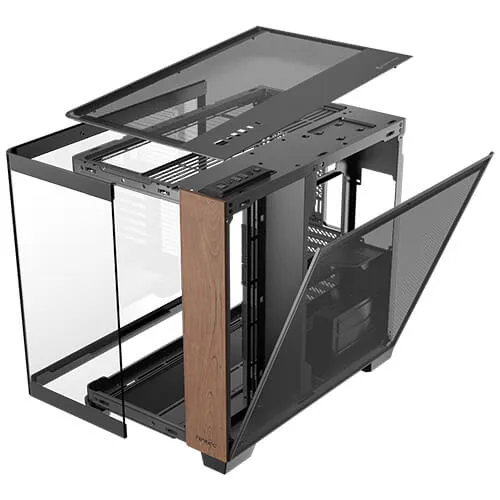 Antec C8 Curve Wood - midi chassi, Svart/Brun
