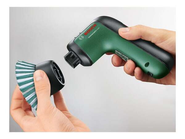 Bosch DIY &amp; Garden Bosch - 3.6V Cordless All-Purpose Cleaning BrushBrush UniversalBrush Set, 3.6 Volt, Brush Grinder green/black, with accessory set