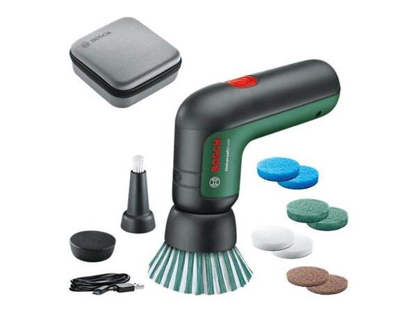 Bosch DIY & Garden Bosch - 3.6V Cordless All-Purpose Cleaning BrushBrush UniversalBrush Set, 3.6 Volt, Brush Grinder green/black, with accessory set