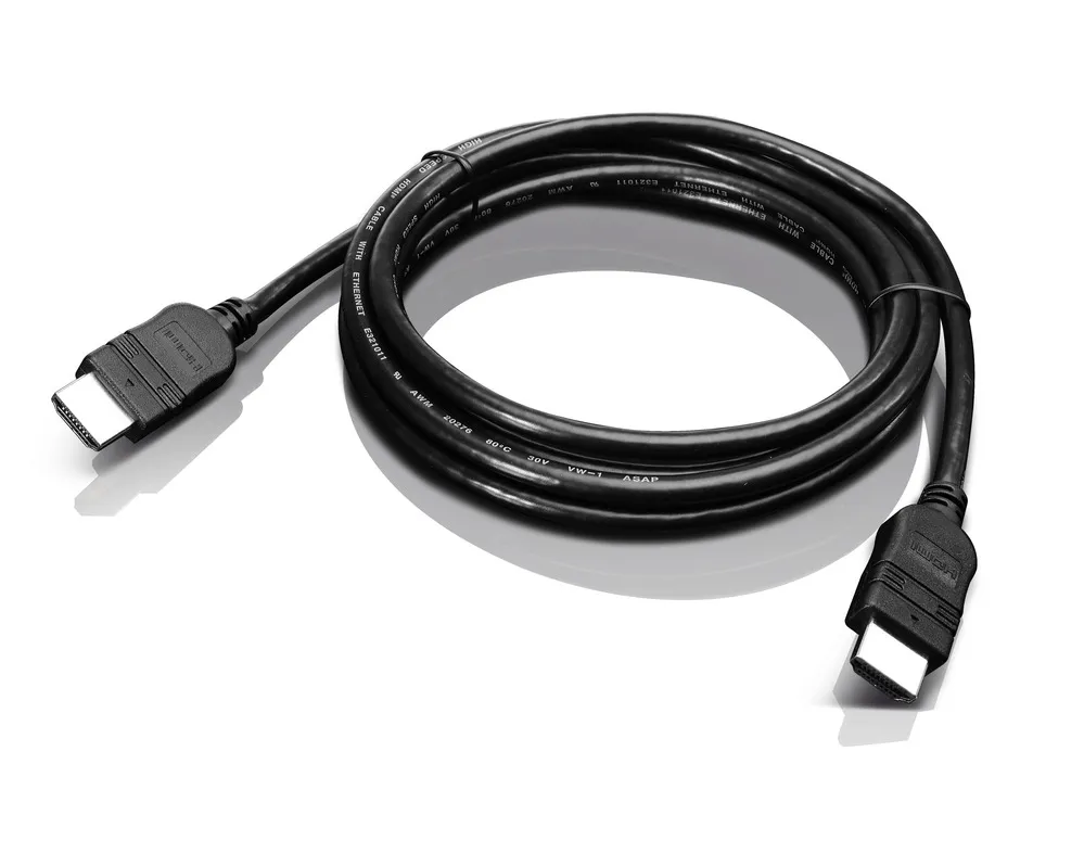 Lenovo HDMI to HDMI Cable. Tukee maksimissaan 1080p+ -resoluutiota 120 Hz:in taajuudella. Kaapelin pituus 2 metri&auml;. Yhteensopiva kaikkien Lenovon laitteiden ja