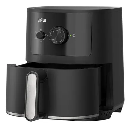 Braun MultiFry 3 HF3000, 4.3L, 1.2 kg, 1500W, air fryer, Black