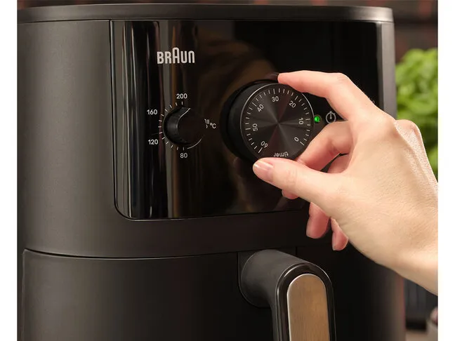 Braun MultiFry 3 HF3000, 4.3L, 1.2 kg, 1500W, air fryer, Black