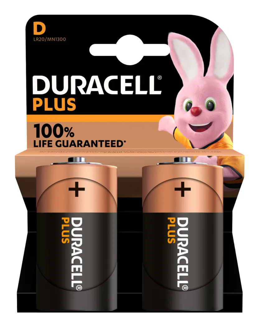 Duracell plus power c alkaline battery 2kpl, lr14 mn1400k2 1,5v
