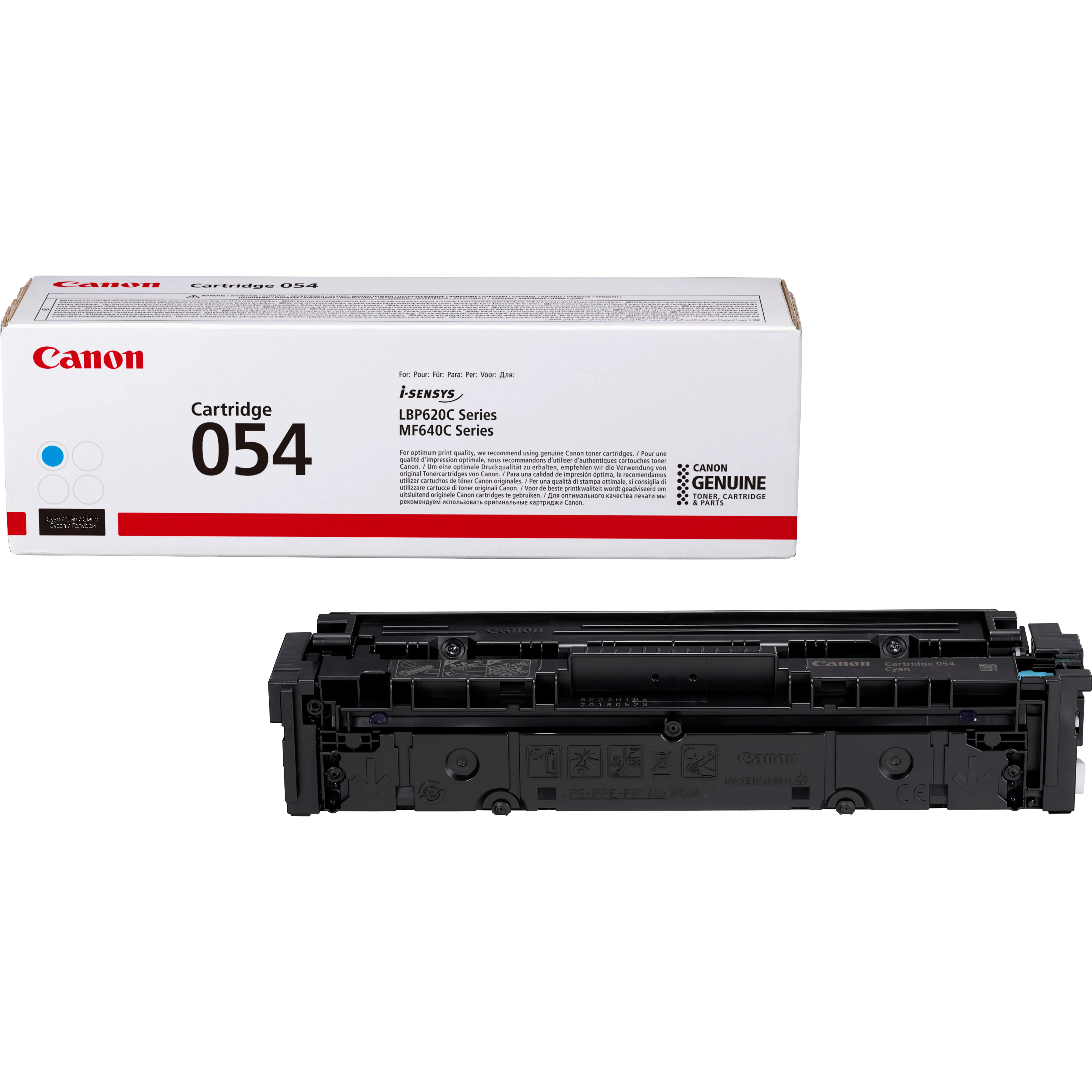 Canon 054 toner cartridge, Cyan