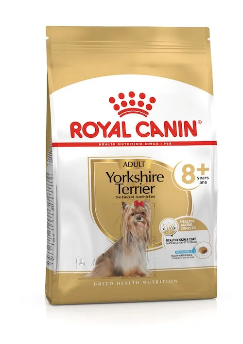 Royal Canin Yorkshire Terrier 8+, Koiran kuivaruoka, Senior, 1,5 kg