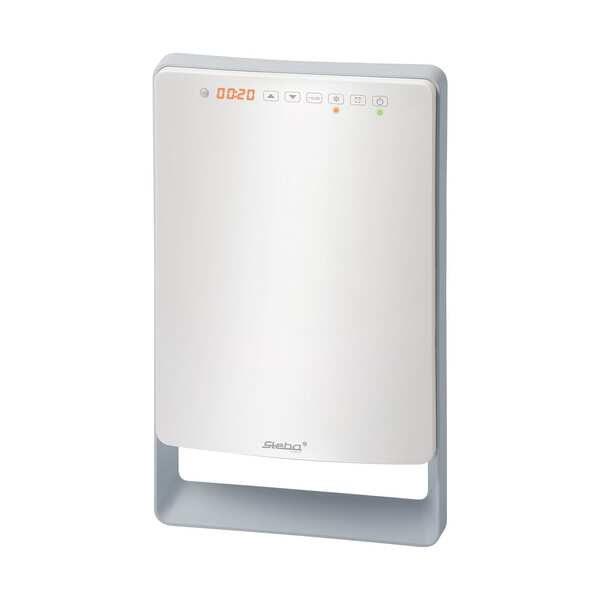 STEBA BS 1800 Touch Badrumsv&auml;rmefl&auml;kt, 1800 Watt, vit / gr&aring;, v&auml;ggmontering